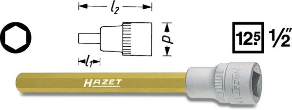 Hylsa 1/2" Insex 9 mm