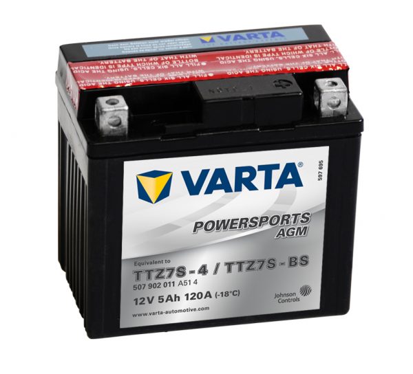 Batteri 12V YTZ7S-BS - 5Ah