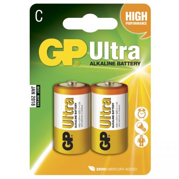 Batteri Ultra Alkaline C-batteri