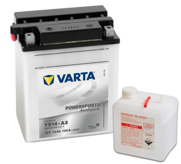 Batteri YB14-A2 12V - 14Ah