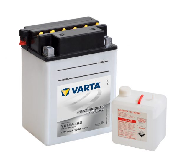 Batteri YB14A-A2 - 14Ah