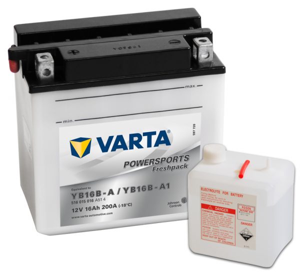 Batteri YB16B-A - 16Ah