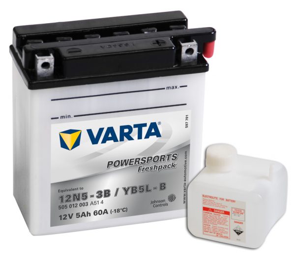 Batteri YB5L-B - 5Ah