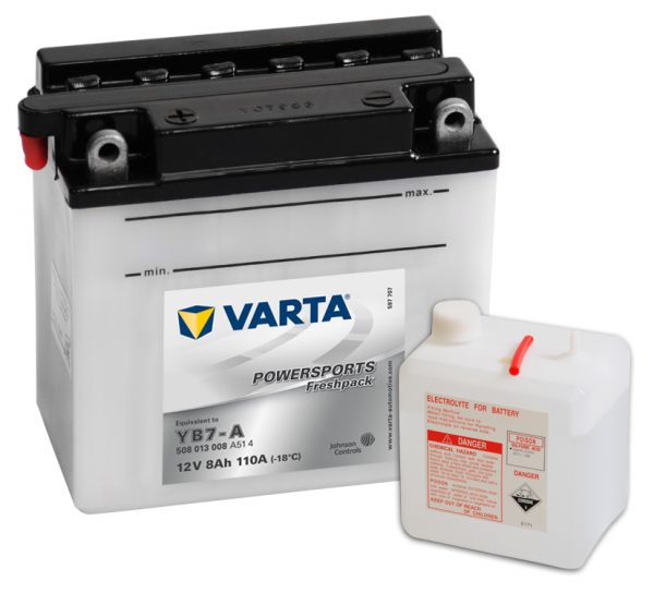 Batteri YB7-A - 8Ah