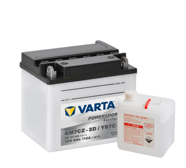 Batteri YB7C-A - 7Ah