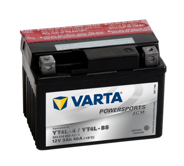 Batteri YT4L-BS - 3Ah