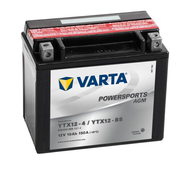 Batteri YTX 12-BS - 10Ah