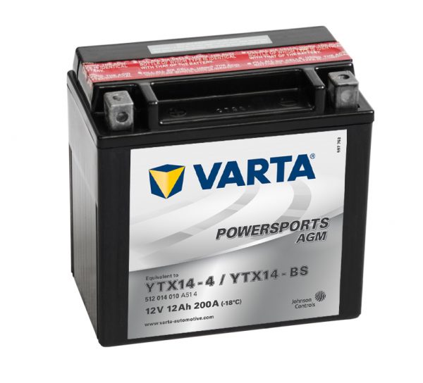 Batteri YTX14-BS - 12Ah