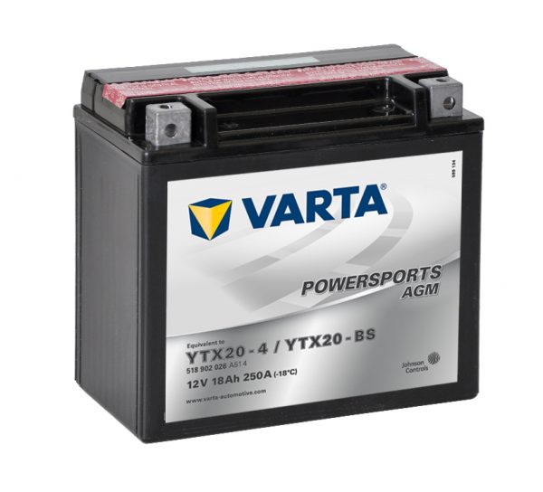 Batteri YTX20-BS - 18Ah