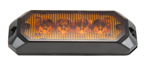 Blixtljus Orange LED med orange lins 100x31x21