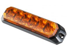 Blixtljus Orange LED med orange lins 128x31x21