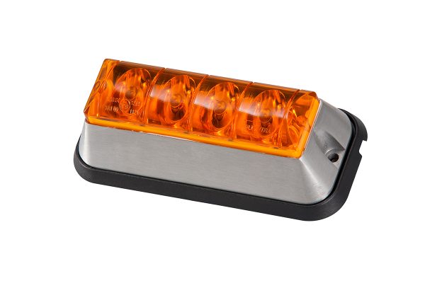 Blixtljus Orange LED med orange lins