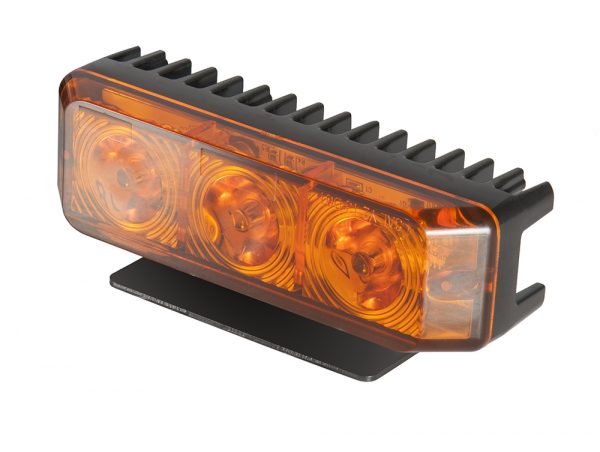 Blixtljus Orange LED med orange lins