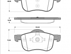 Bromsbelägg T1189