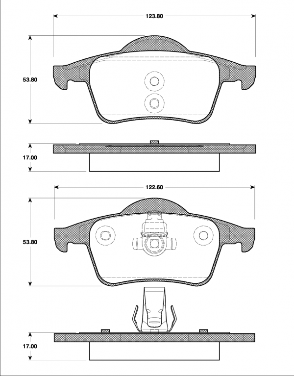 Bromsbelägg T1190