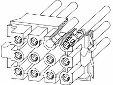 Coni hylsisolator 9-polig