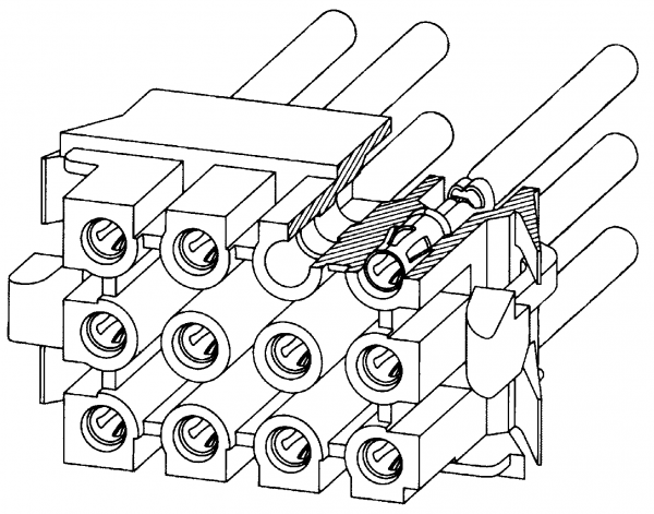 Coni hylsisolator 9-polig