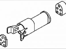 Coni stiftisolator 2-pol. IP64