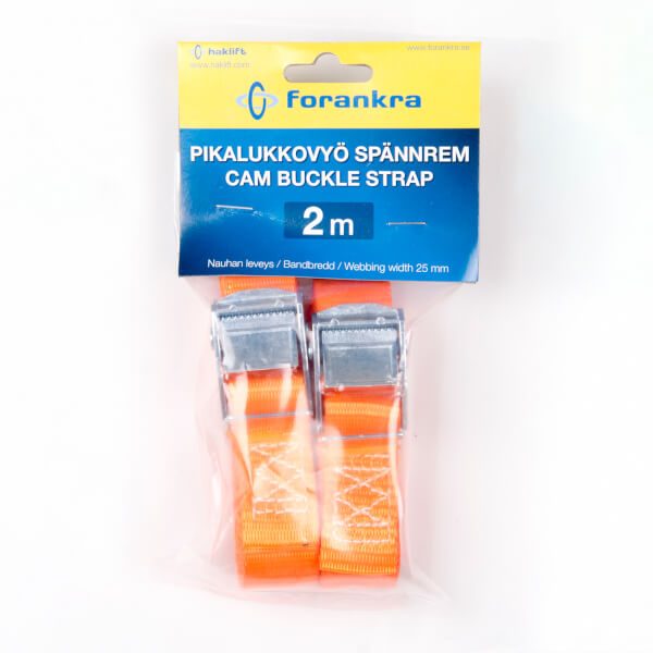 Kamlåssurrning Orange 25mm - 2m - 2pack