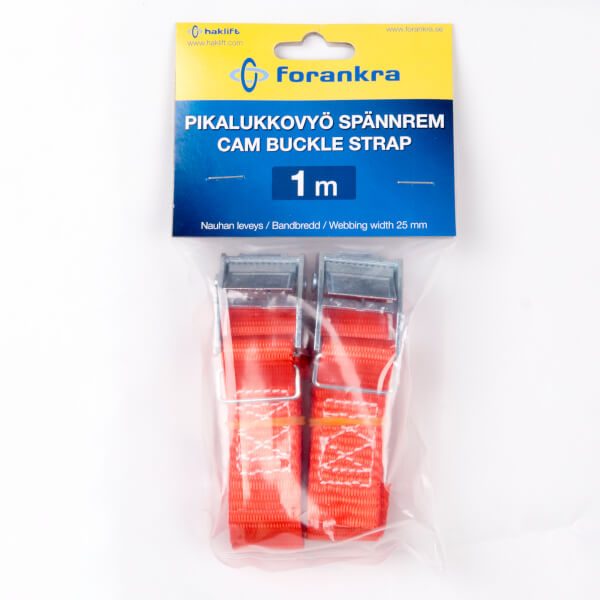 Kamlåssurrning Röd 25mm - 1m - 2pack