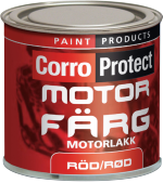 Motorfärg Röd 250ml