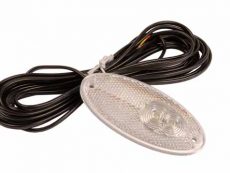 Positionslykta 12V LED med reflex 102x45 mm