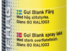 Sprayfärg Gul RAL 1003 400ml