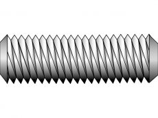 Stoppskruv insex plan ände OBH 45H MP6SS DIN 913 ISO 4026 A2 rostfri 8x14mm