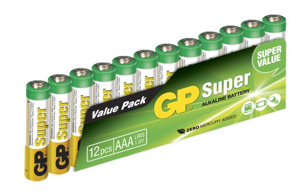 Super LR03 AAA 12 Pack