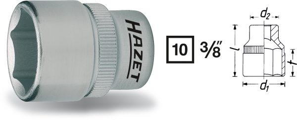 Hylsa 3/8" 11 mm