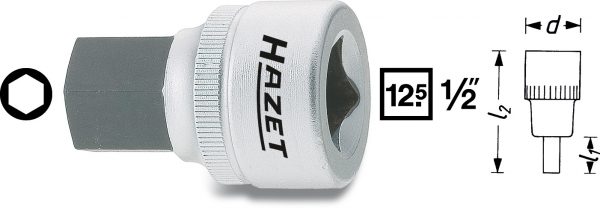 Hylsa 1/2" Insex 17 mm