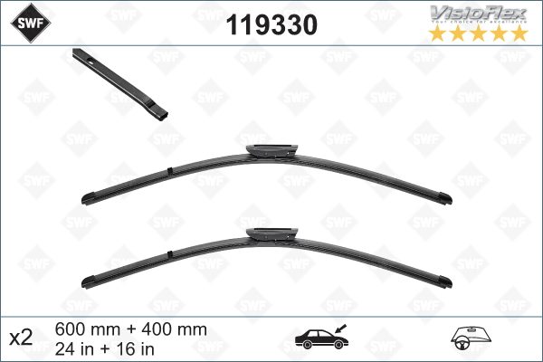 Flatblade set 600 + 400 mm